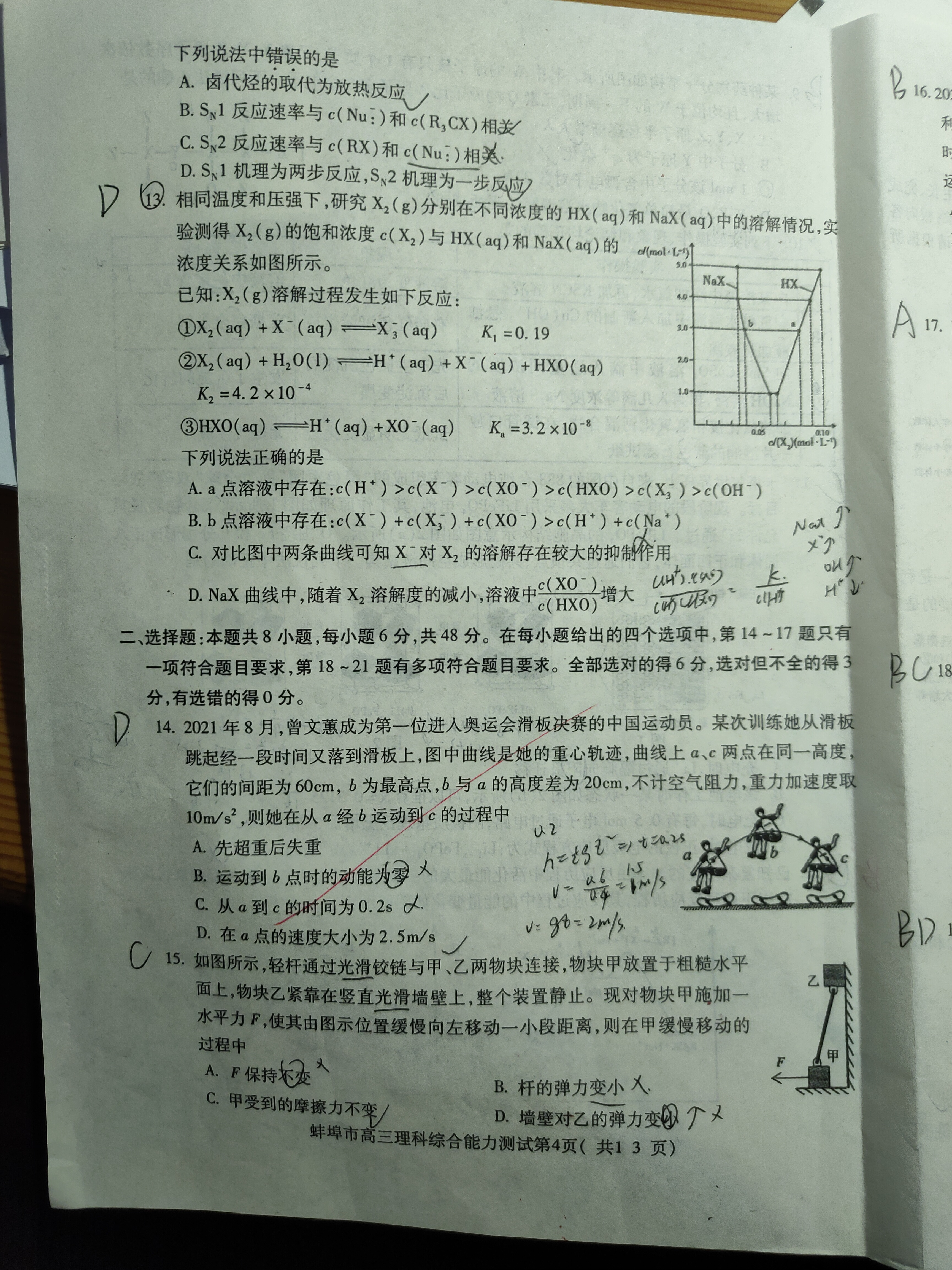 [天一大联考]高三2024届高考全真模拟卷(二)2理科综合(新教材)答案