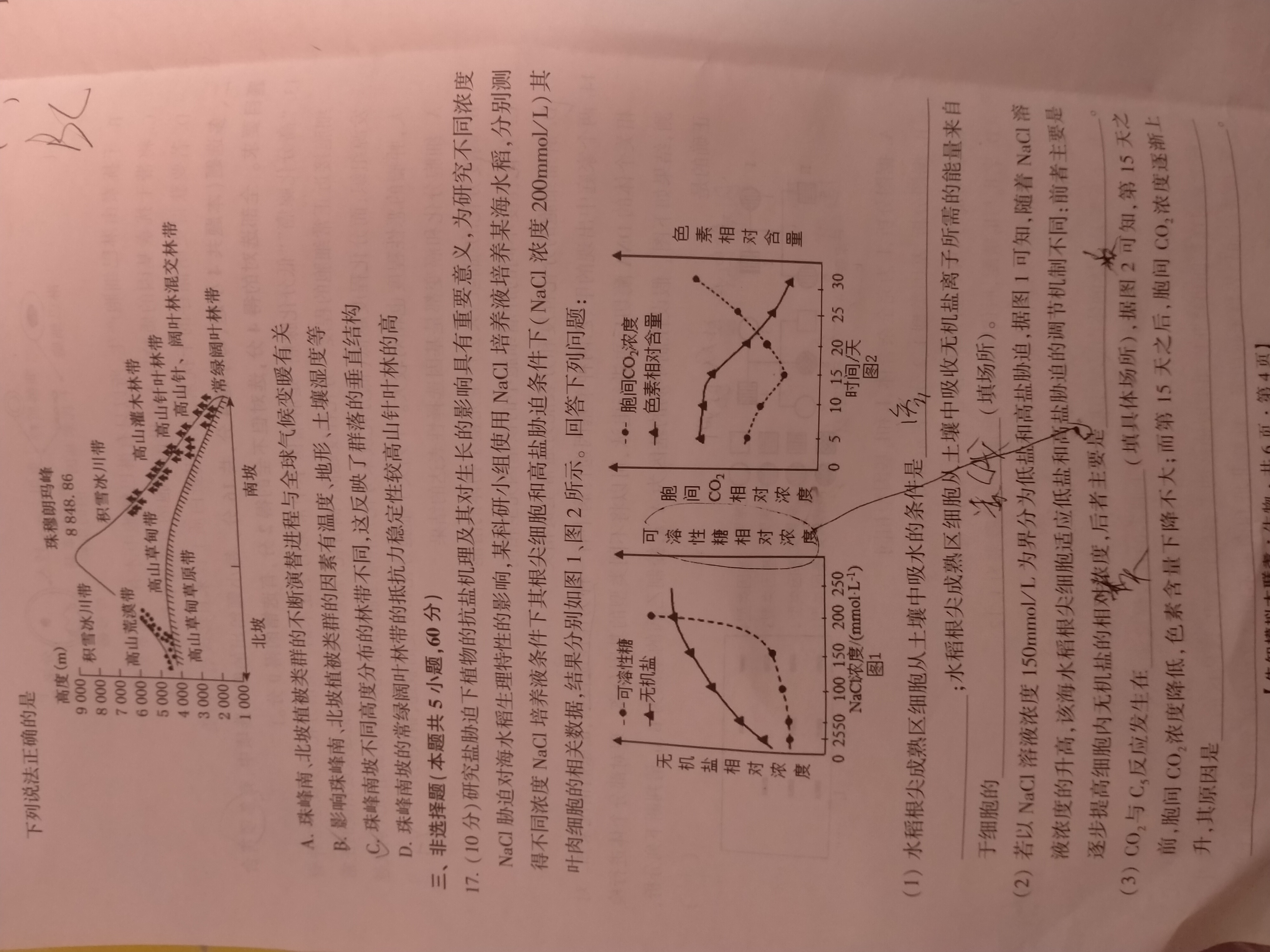 石室金匮 2024届高考专家联测卷·押题卷(七)7试题(生物)