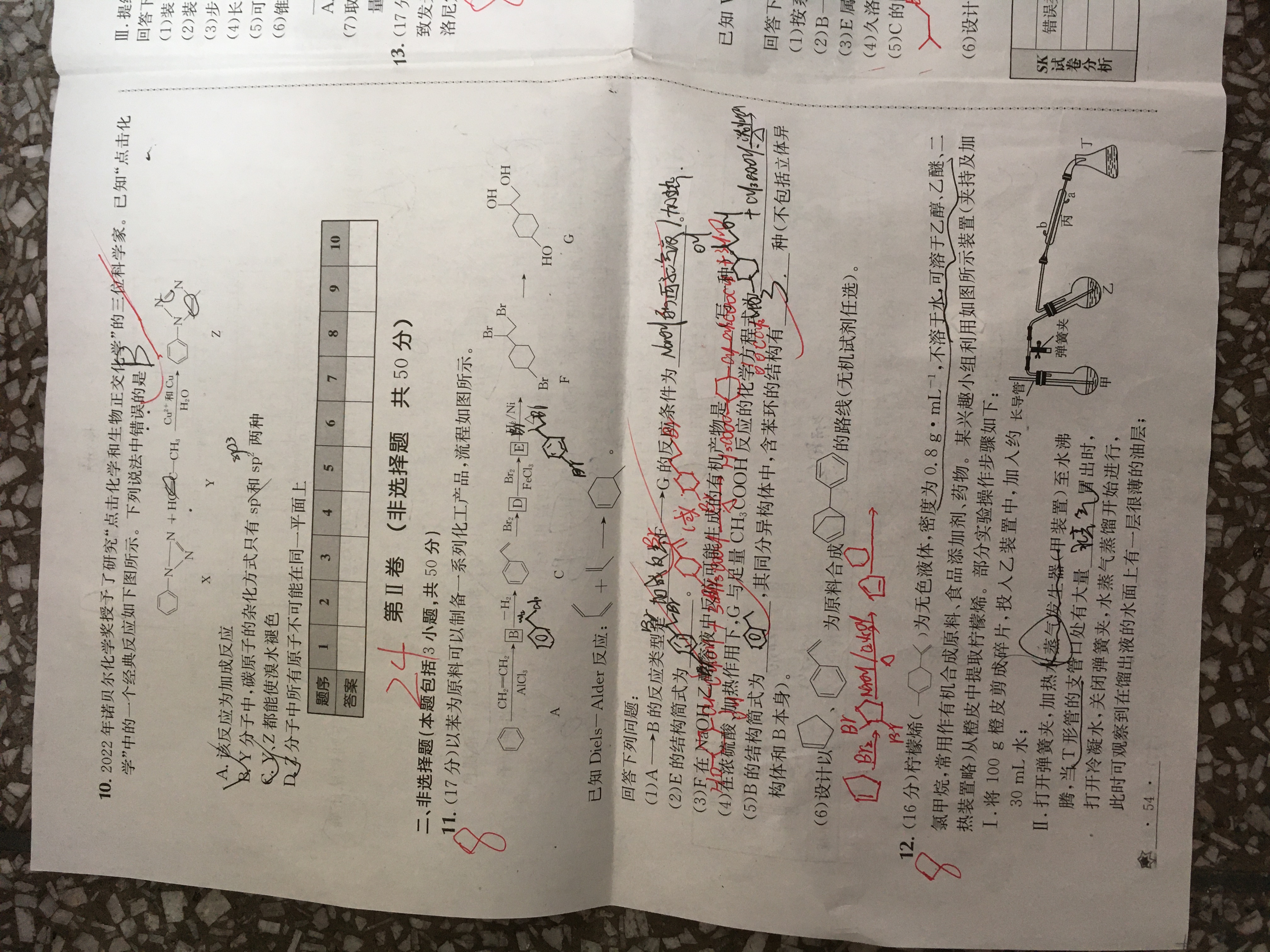 衡水金卷先享题2023-2024高三一轮复习单元检测卷(重庆专版)/化学(1-7)答案