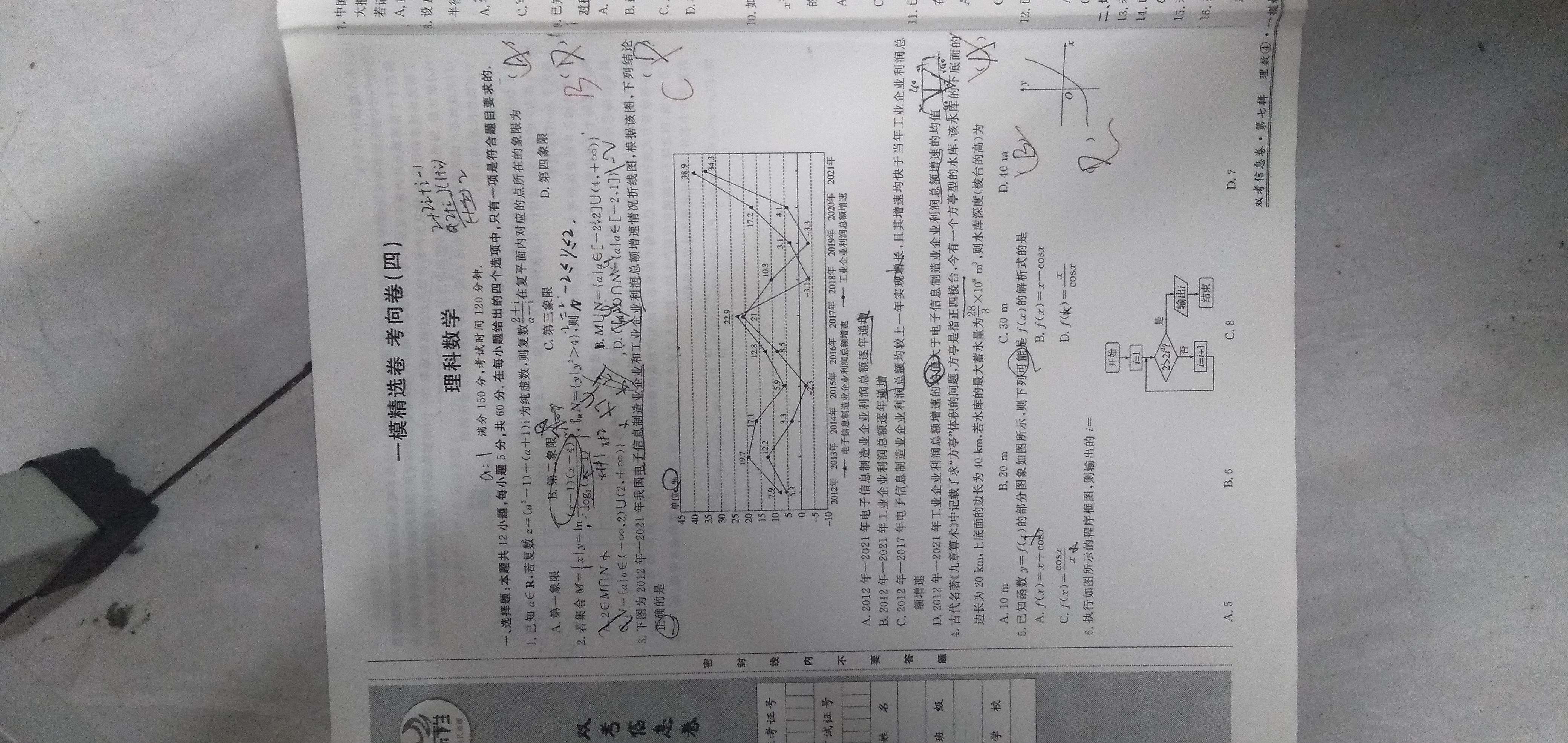 2024届北京专家卷·高考仿真模拟卷(三)理数答案