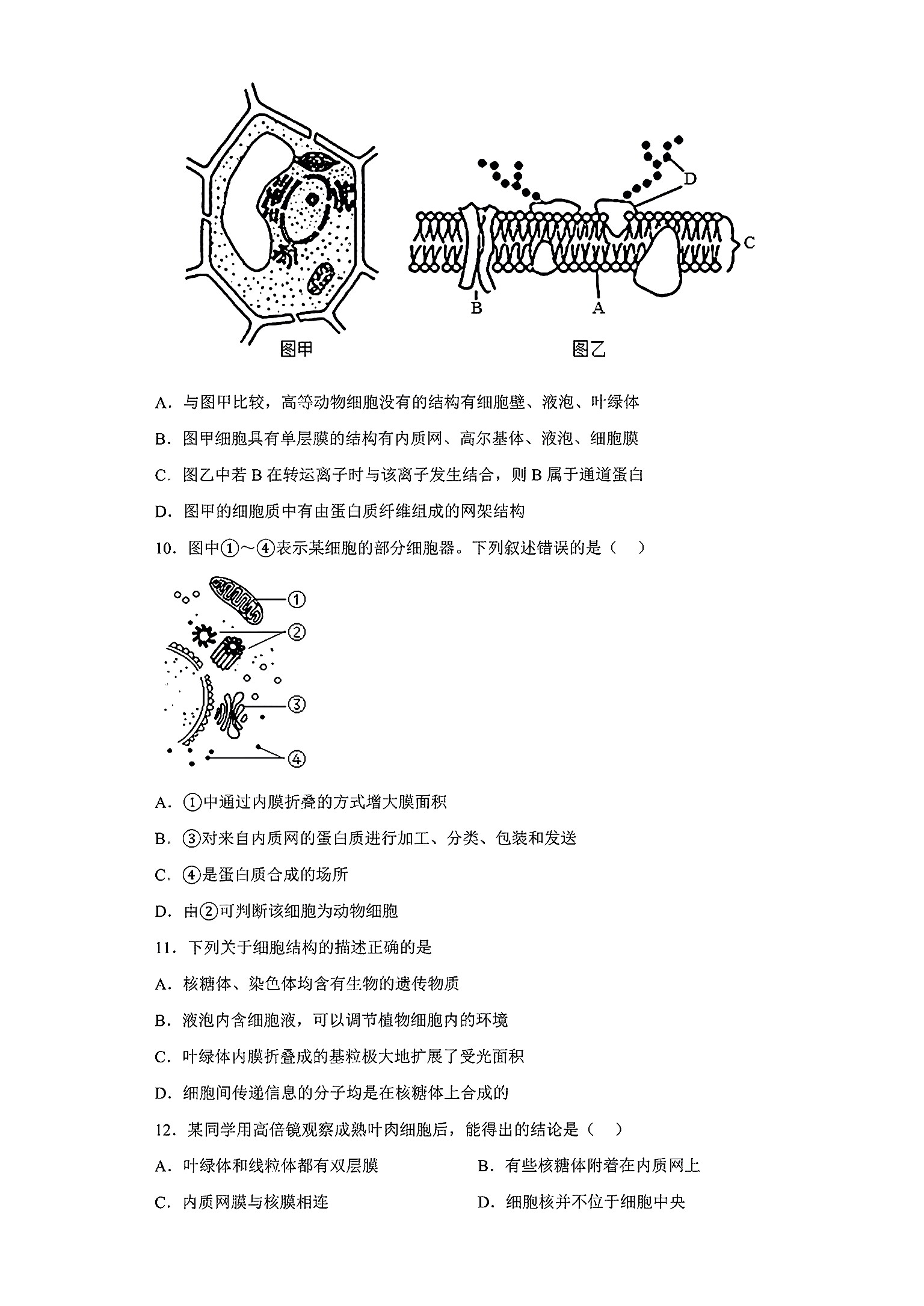 河南省八年级2023-2024学年度综合素养评估（二）【R-PGZX C HEN】生物试卷答案