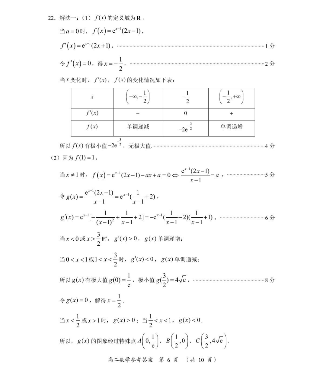 [百校名师]2024普通高中高考模拟信息卷(一)1理科数学L答案核对标准